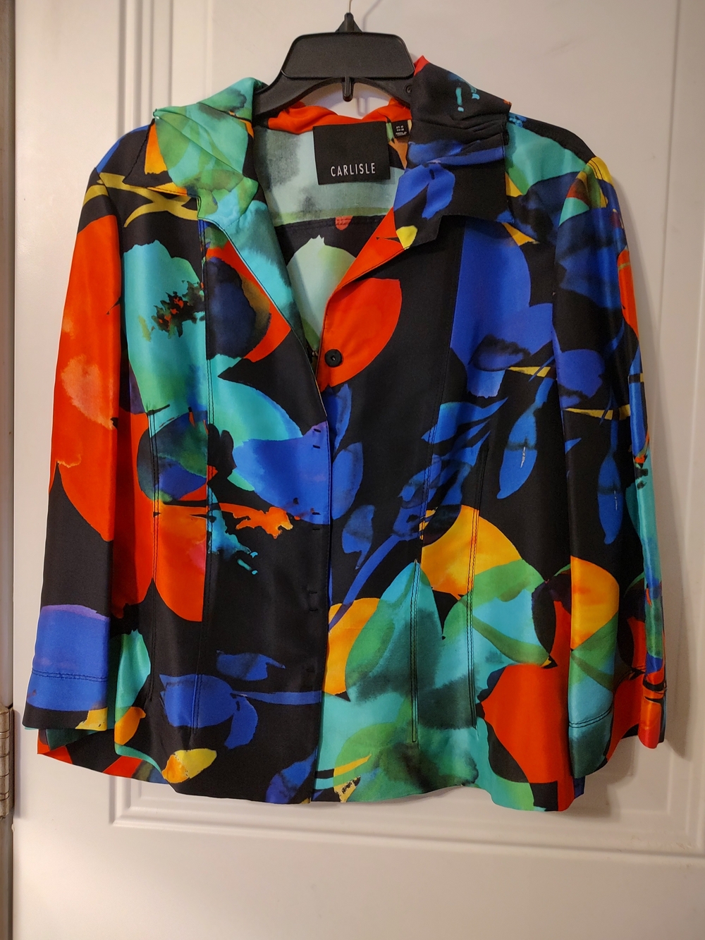 Carlisle Bold Multicolor Abstract Floral Jacket